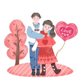 多彩爱心树