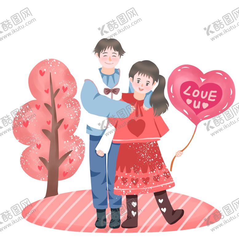 编号：44045005151925596762【酷图网】源文件下载-多彩爱心树