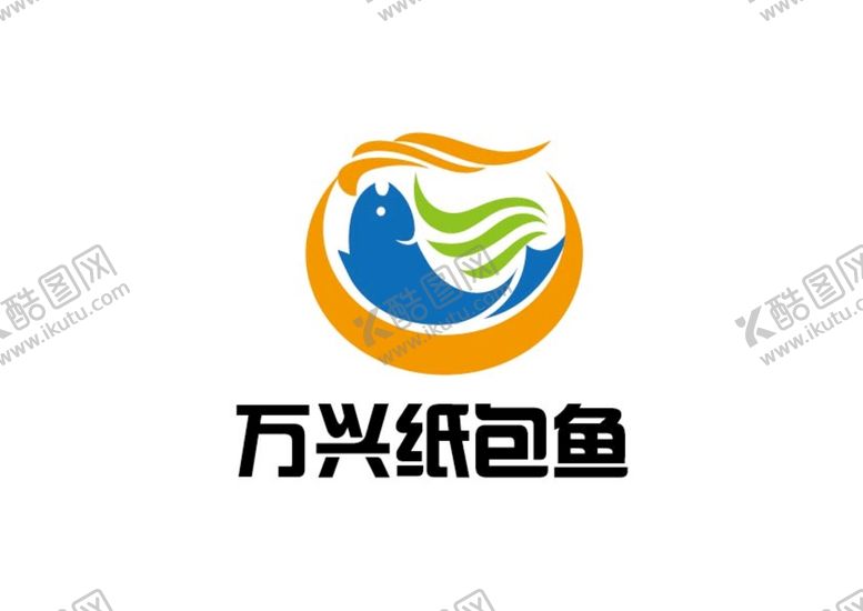 编号：57663311211332316198【酷图网】源文件下载-纸包鱼标识设计