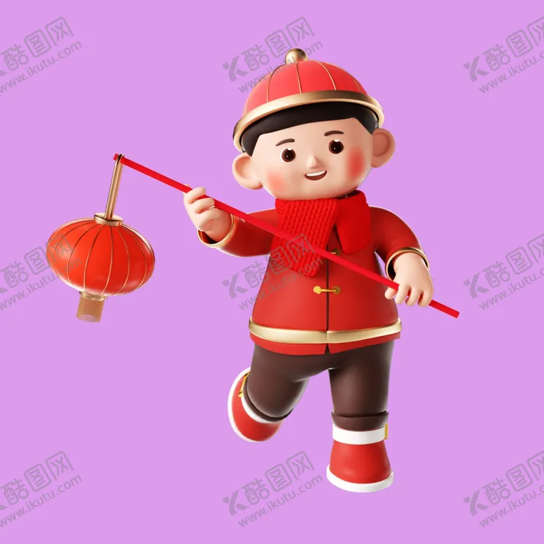 编号：96393201290159243057【酷图网】源文件下载-3D年画娃娃