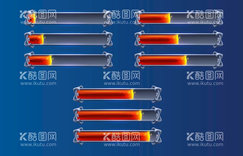 编号：57243809132123135014【酷图网】源文件下载-游戏UI界面进度条