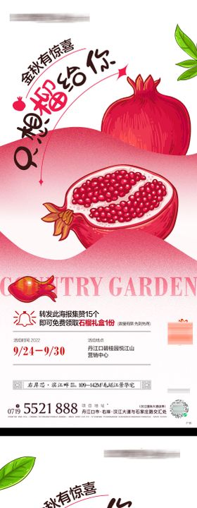 送石榴活动海报