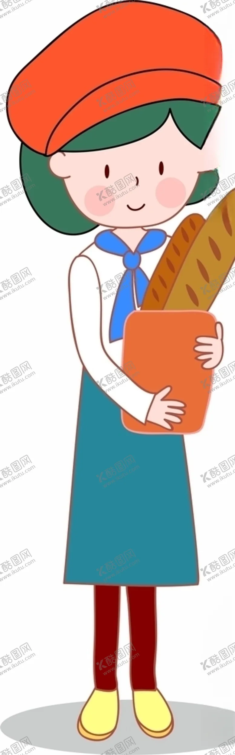 编号：60585204200754243392【酷图网】源文件下载-卡通面包师