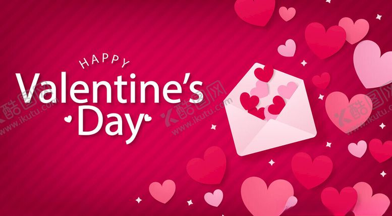 编号：46614211012338298418【酷图网】源文件下载-情人节爱心信封背景图