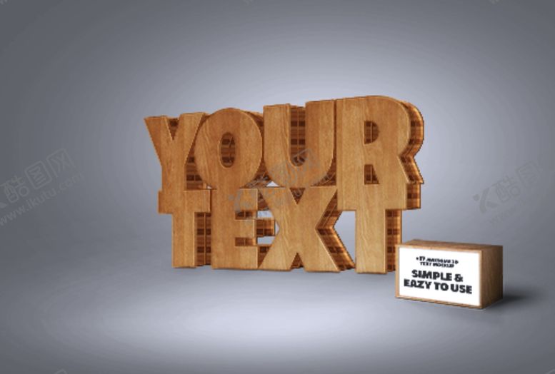 编号：99627006260927485046【酷图网】源文件下载-立体字样机