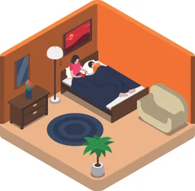 家具室内装修插画Ai矢量