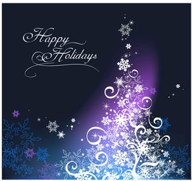 梦幻圣诞主题装饰图案