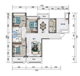 房地产高端户型渲染