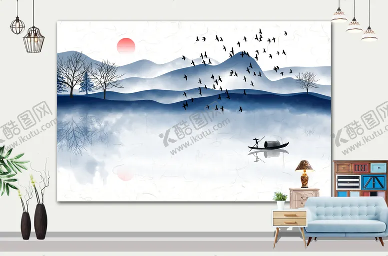 编号：25806710162040464145【酷图网】源文件下载-山水画 