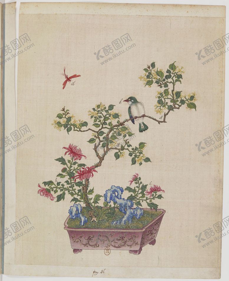 编号：88609305180409555744【酷图网】源文件下载-盆景花鸟