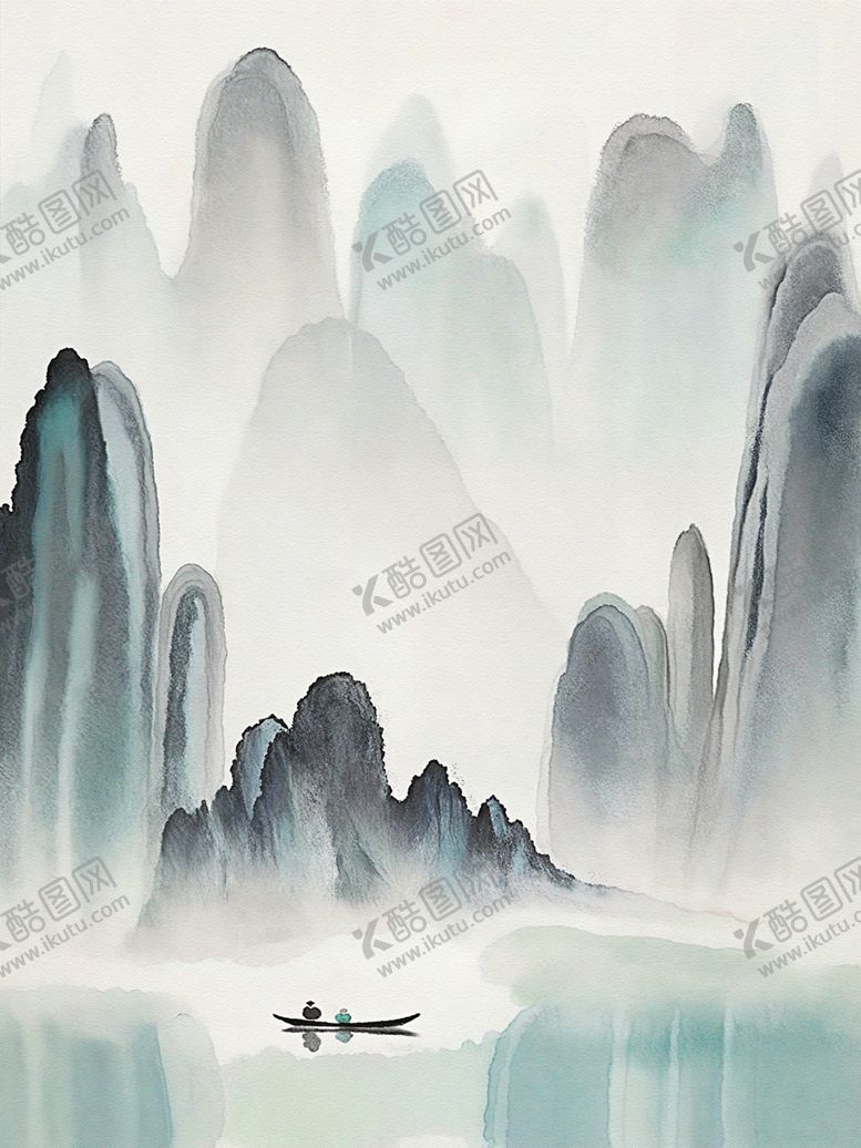 编号：61748002191146149456【酷图网】源文件下载-中式水墨山水