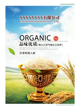 大米粮食品牌杂志广告