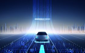 未来城市中的智能汽车