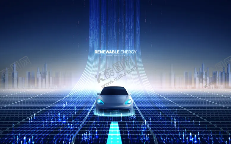 编号：54888304031954298915【酷图网】源文件下载-未来城市中的智能汽车