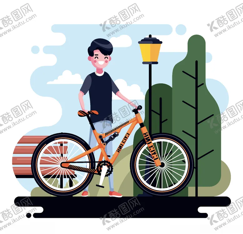 编号：96831706231438117244【酷图网】源文件下载-骑自行车
