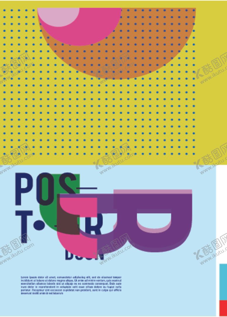 编号：42300609260530496520【酷图网】源文件下载-几何拼接创意海报图案