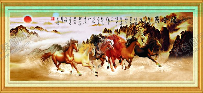 编号：63824210280125114628【酷图网】源文件下载-八骏图