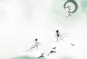 浪漫素材传统七夕喜鹊七夕下载