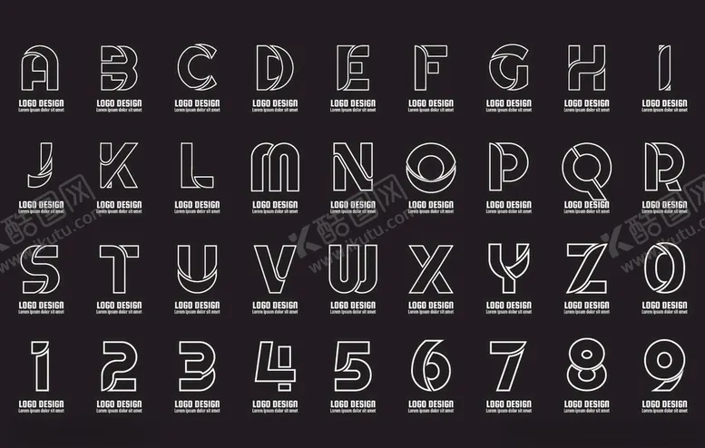 编号：73129909100250338341【酷图网】源文件下载-创意字母