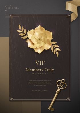 金色vip邀请函