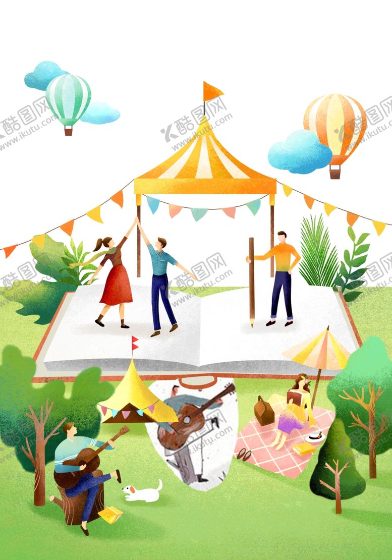 编号：55322710101745021232【酷图网】源文件下载-读书绘画