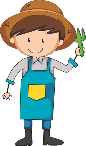 卡通儿童小孩人物扁平人物职业Q版人物