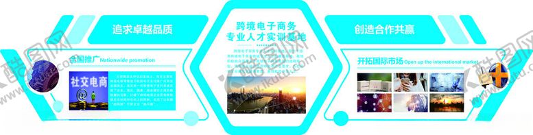 编号：67935912210153552626【酷图网】源文件下载-跨境电商企业文化墙