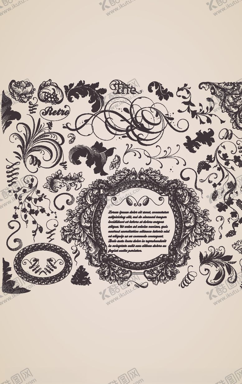 编号：35037109300205558064【酷图网】源文件下载-欧式花纹