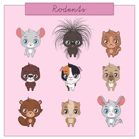 可爱卡通小动物集合