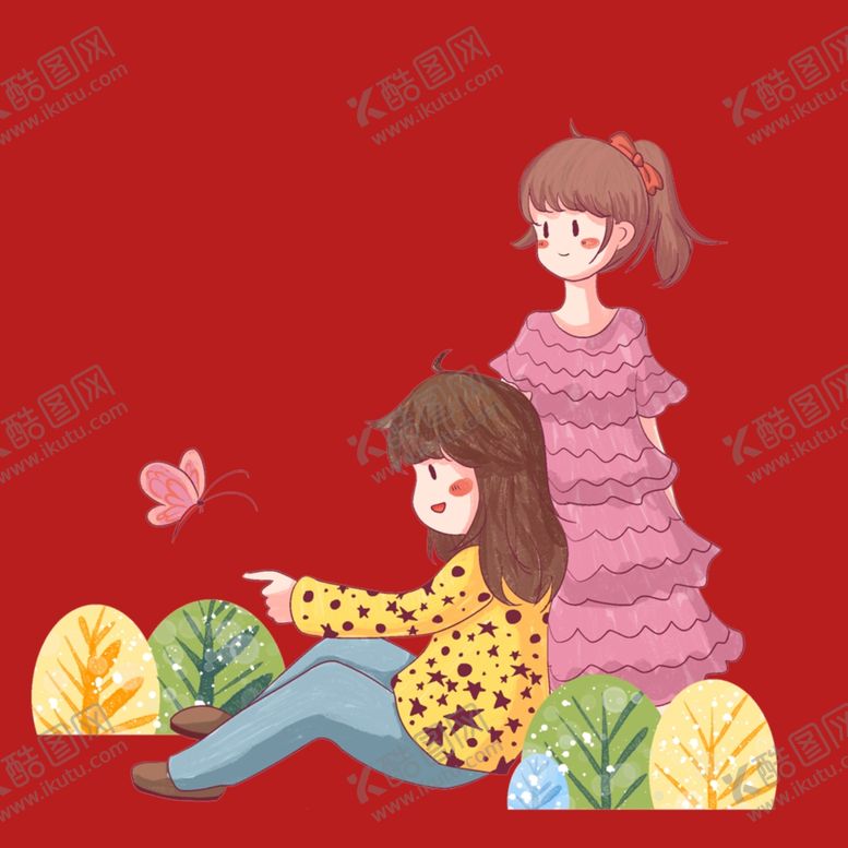 编号：50887302191517365067【酷图网】源文件下载-手绘儿童女孩
