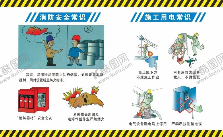 编号：55468902081621164755【酷图网】源文件下载-工地安全施工展版