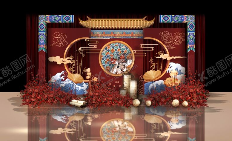 编号：77322503011935379504【酷图网】源文件下载-中式婚礼迎宾