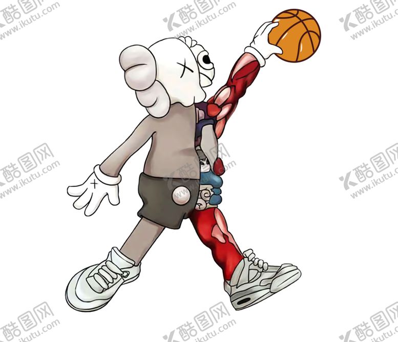 编号：26670909182144299086【酷图网】源文件下载-潮牌kaws班服