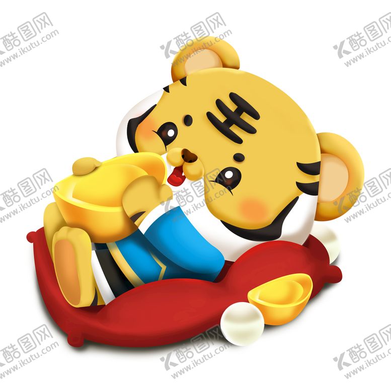 编号：10462909220115565386【酷图网】源文件下载-虎年卡通形象