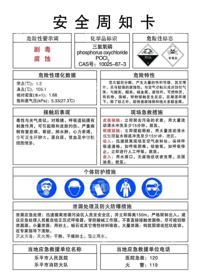 编号：43040711301240107067【酷图网】源文件下载-安全周知卡