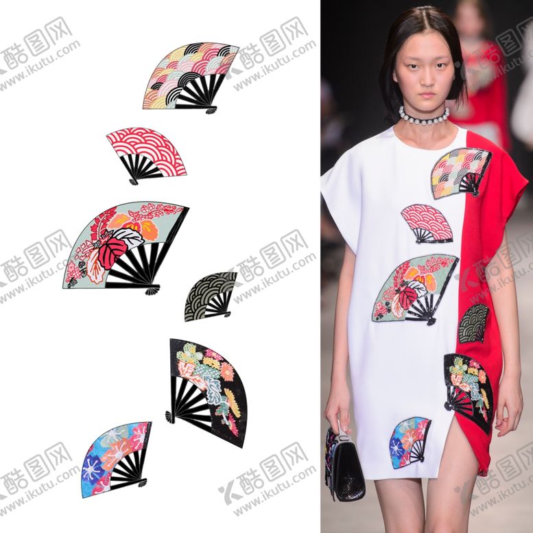 编号：62193407131109026112【酷图网】源文件下载-大牌女装扇子