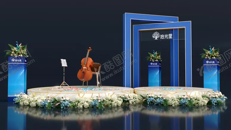 编号：56975612251815124400【酷图网】源文件下载-大提琴艺术表演小舞台