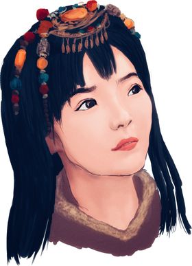 漫画人物插画合层