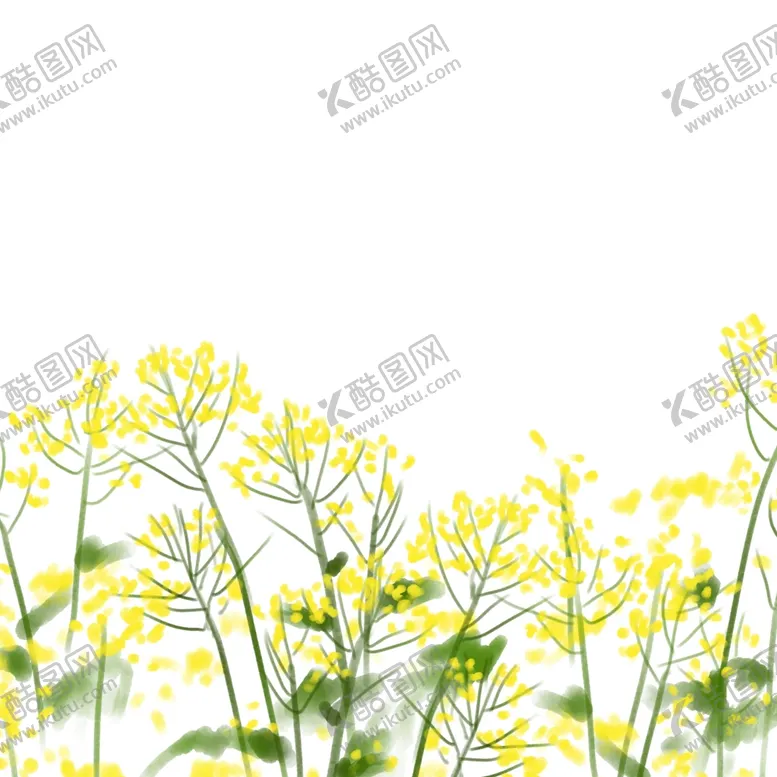编号：78799603141338448376【酷图网】源文件下载-卡通油菜花元素