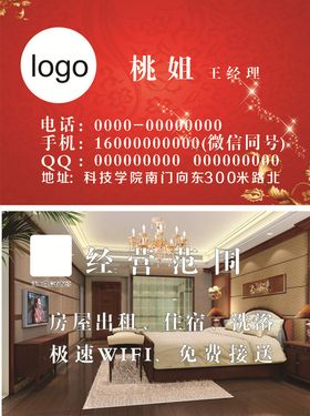 旅馆名片