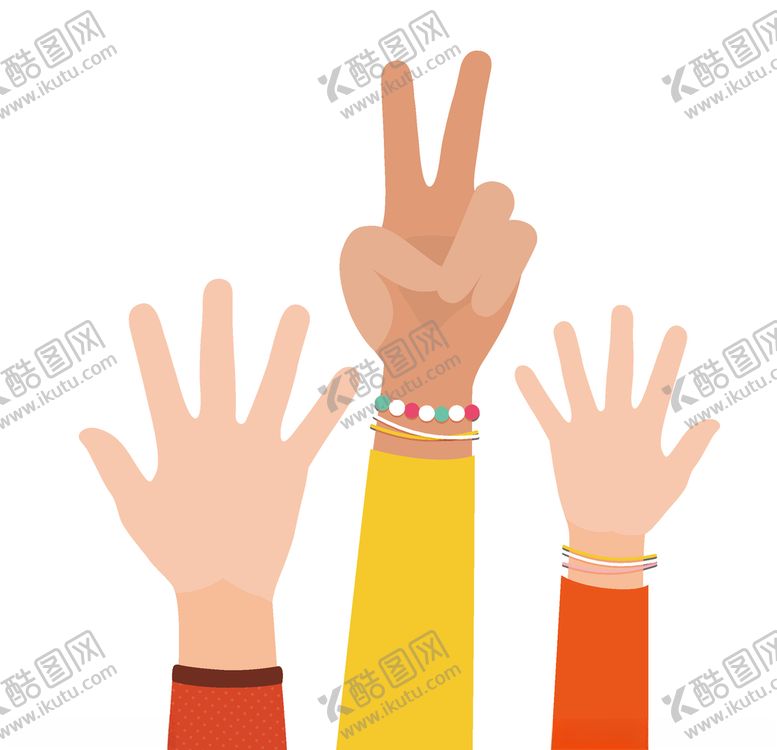 编号：45098510111515259860【酷图网】源文件下载-手势胜利