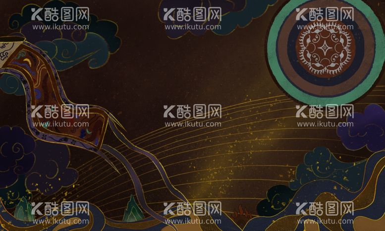 编号：76096011270244187602【酷图网】源文件下载-敦煌背景