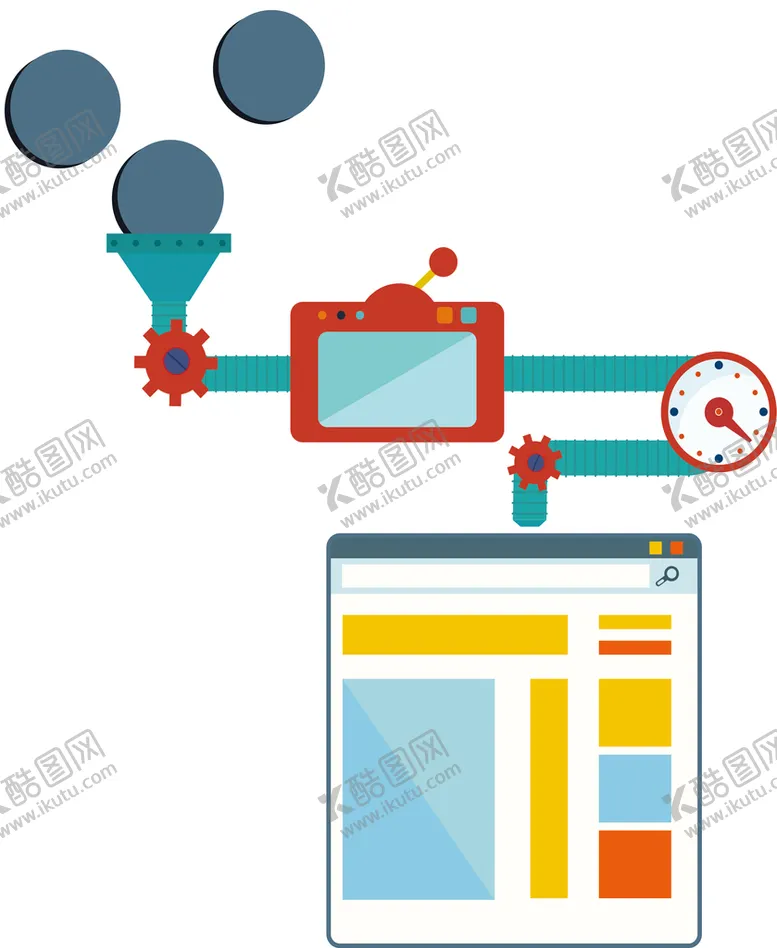 编号：80124609251002229764【酷图网】源文件下载-工业管道过滤筛选加工流程免抠图