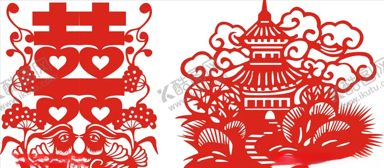 编号：52218806240020127535【酷图网】源文件下载-矢量双喜喜字