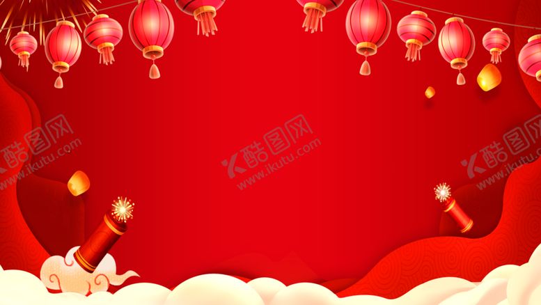 编号：26078109131037379174【酷图网】源文件下载-新年展板鼠年背景