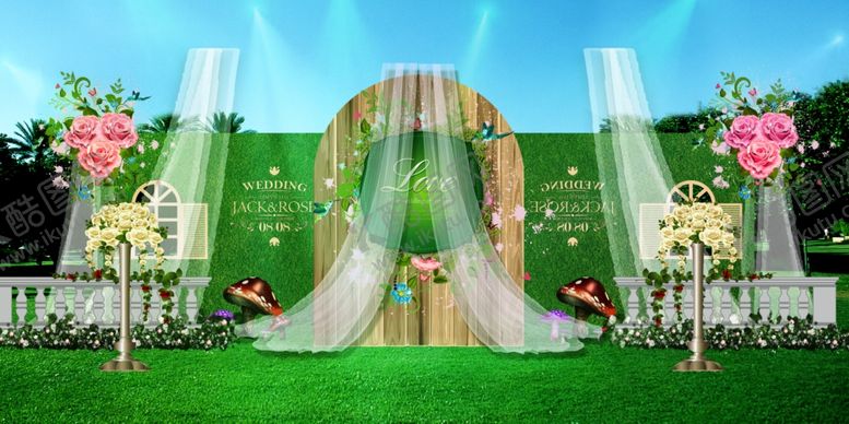 编号：34673210241913096724【酷图网】源文件下载-森系浪漫婚礼主题