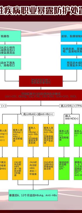 血源性疾病职业暴露防护处置流程