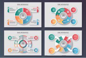 多彩商务信息图表模板