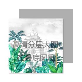 高清手绘花卉墙纸印花