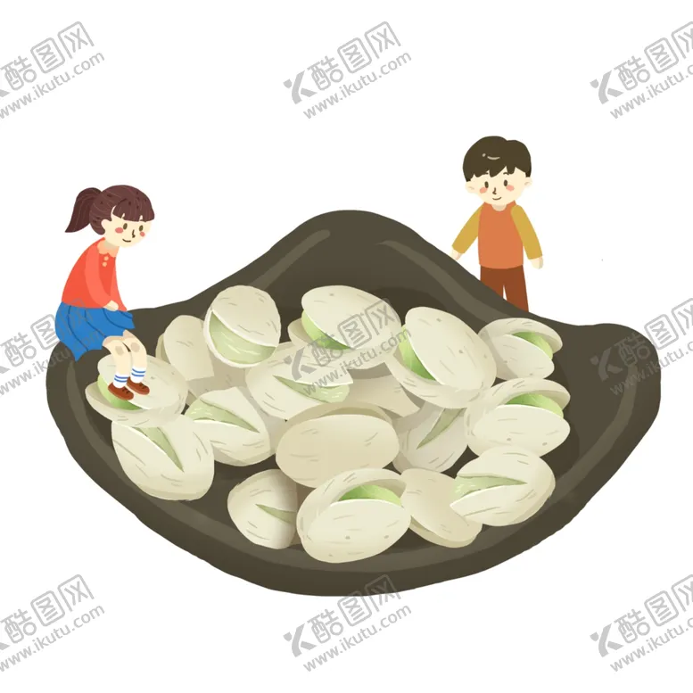编号：66730104131950185576【酷图网】源文件下载-卡通开心果插画